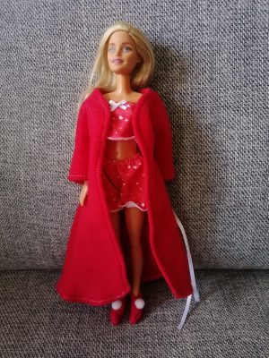 Red Gown, Top, Pants & Slippers